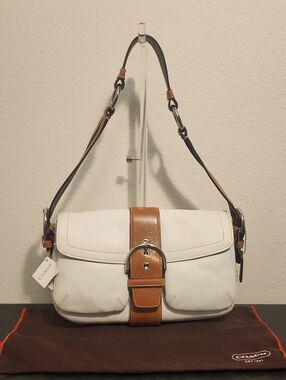 Coach Vintage Soho Leather Pocket Flap Shoulder Bag